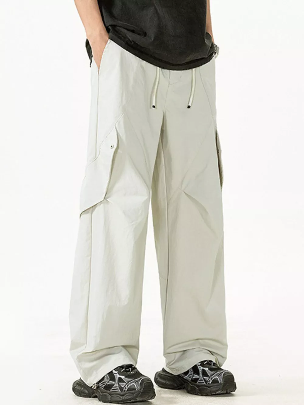Men's Plus Size Loose Fit Cargo Pants, image 2