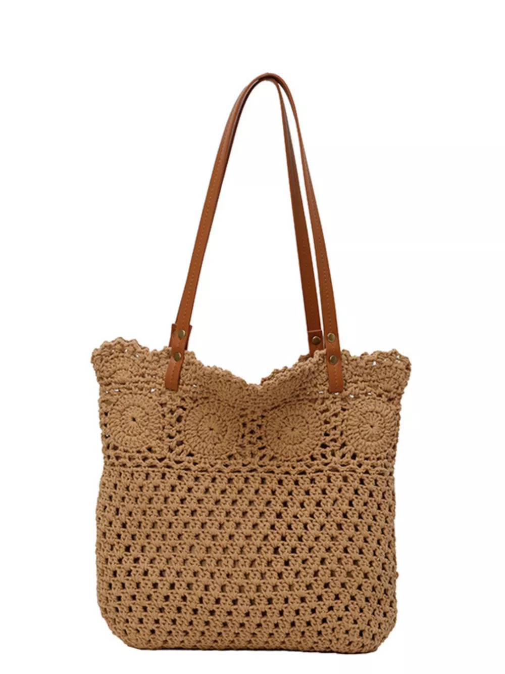 Crochet Knit Shoulder Bag, image 7