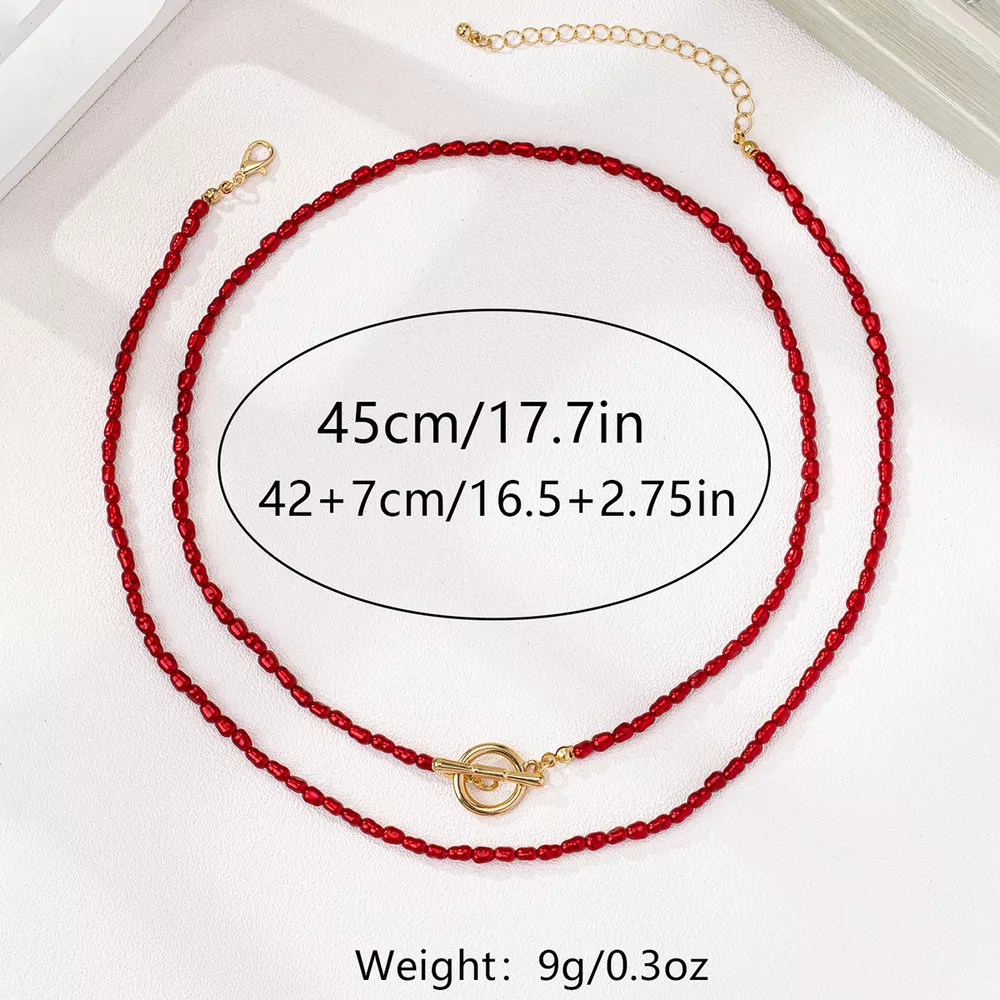 2 Piece Bohemian Beaded Necklace, image 5