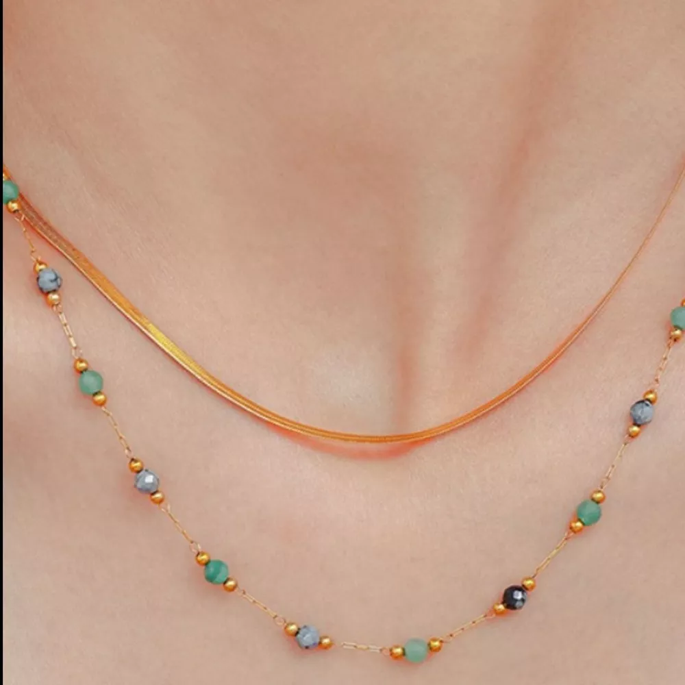 18K Gold-Plated Titanium Steel Necklace, image 7