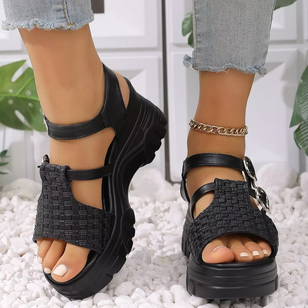 Open Toe Wedge Sandals, image 7