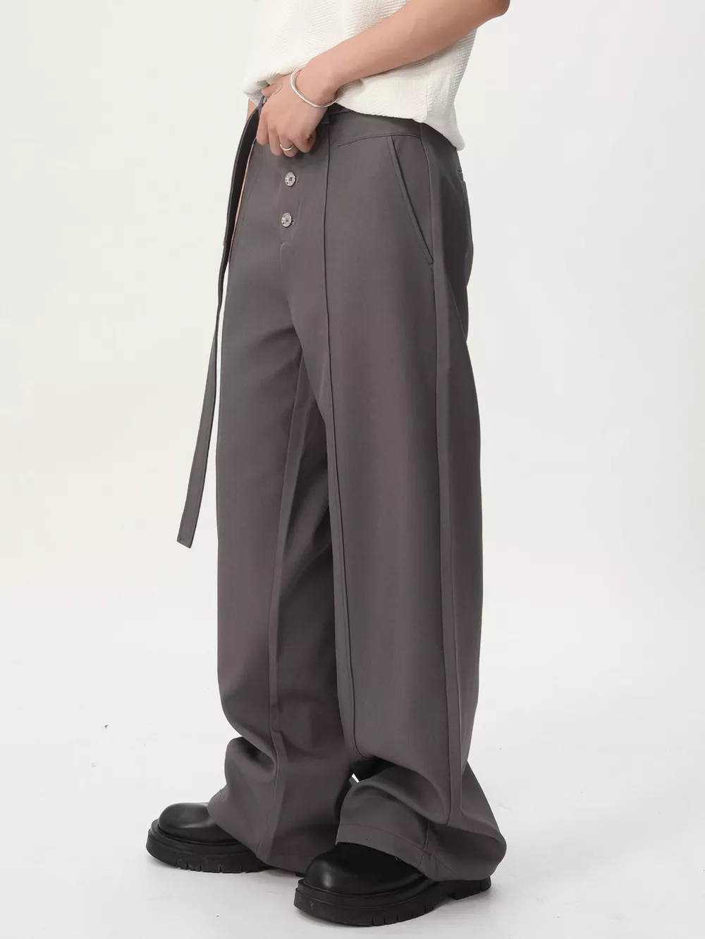 Men's High-Waisted Wide-Leg Pants, image 6