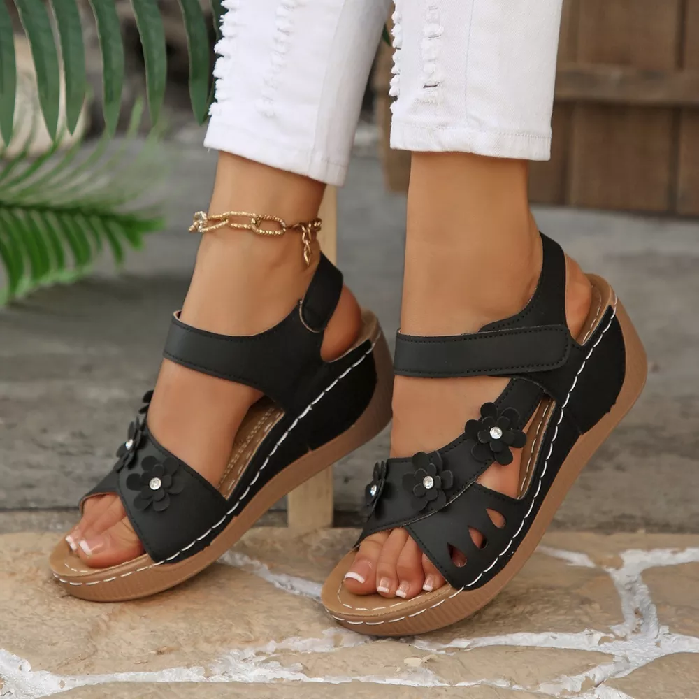 Open Toe Wedge Sandals, image 4