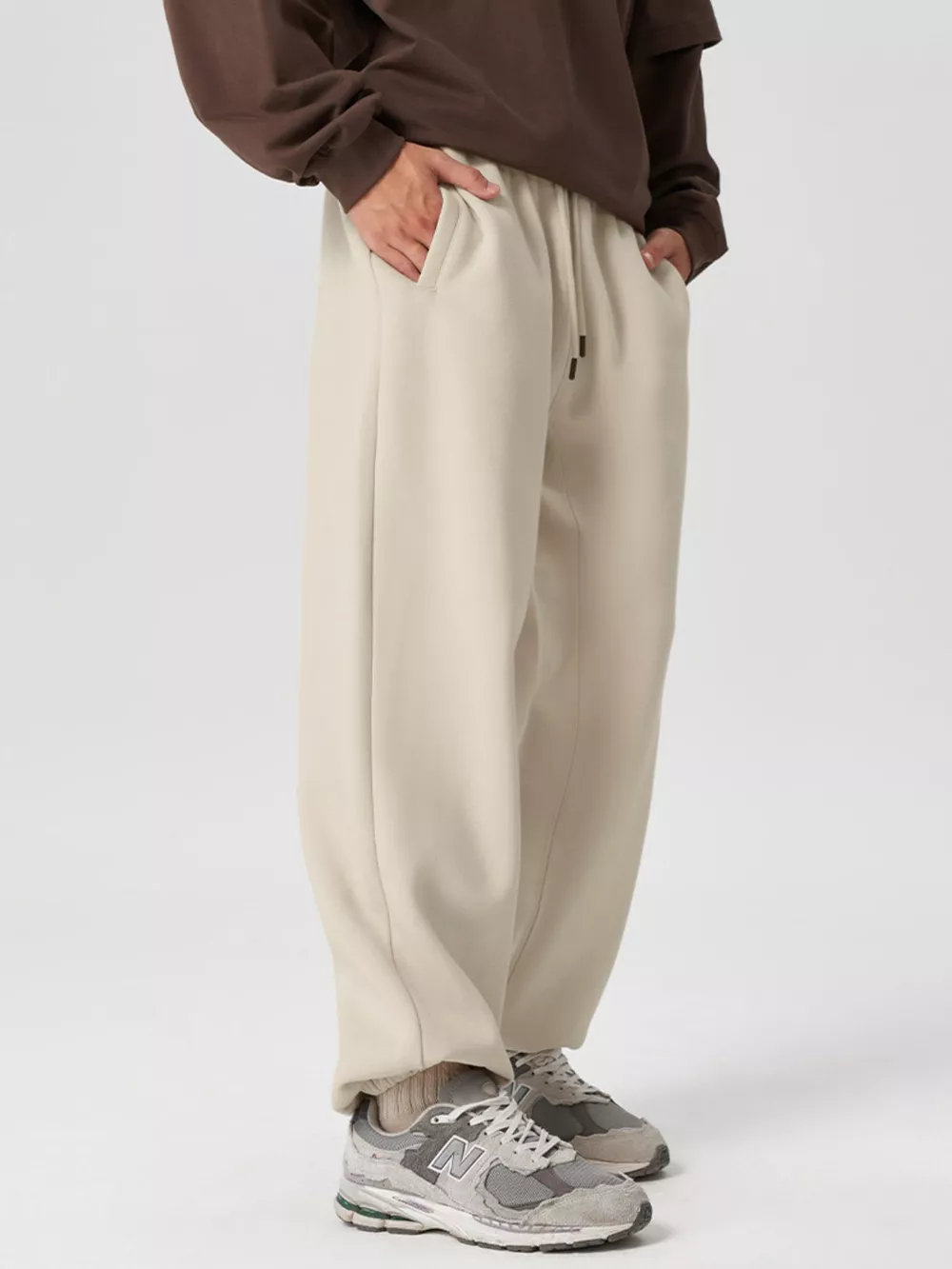 Men's Drawstring Loose Fit Joggers, image 3