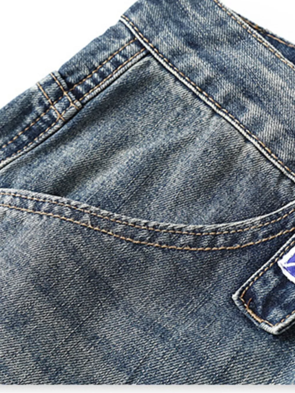 Men's Distressed Loose Fit Jeans, image 5