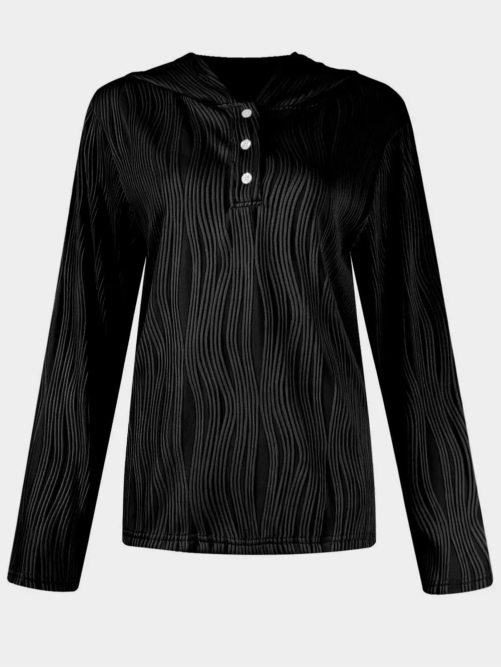 Textured Long Sleeve Hoodie, image 17
