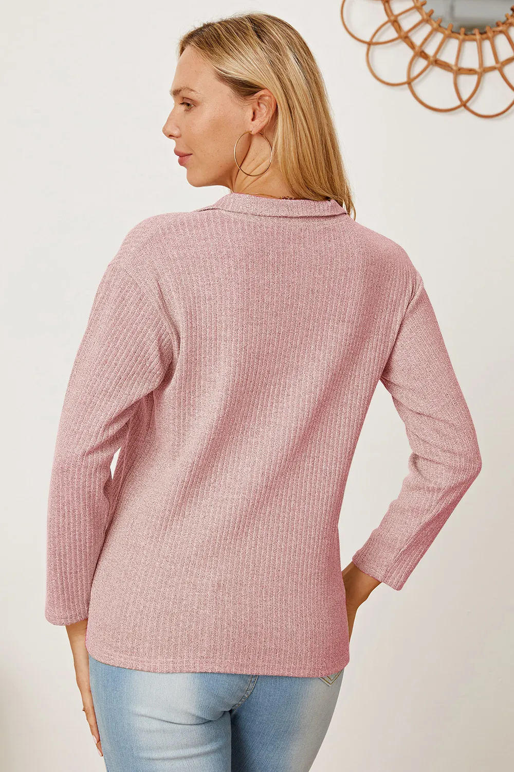 Collared Neck Dropped Shoulder T-Shirt, image 24