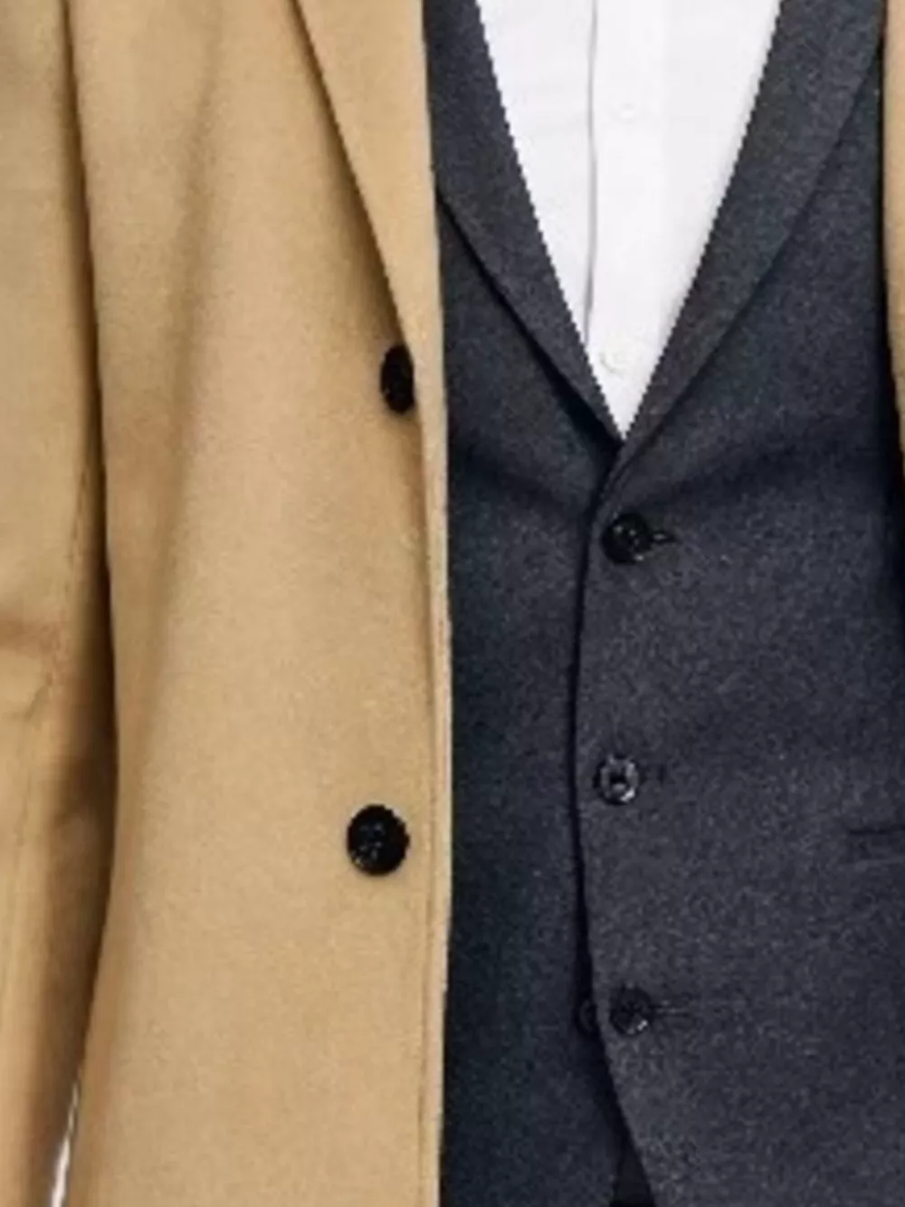 Men's Plus Size Slim-Fit Lapel Collar Overcoat, image 10