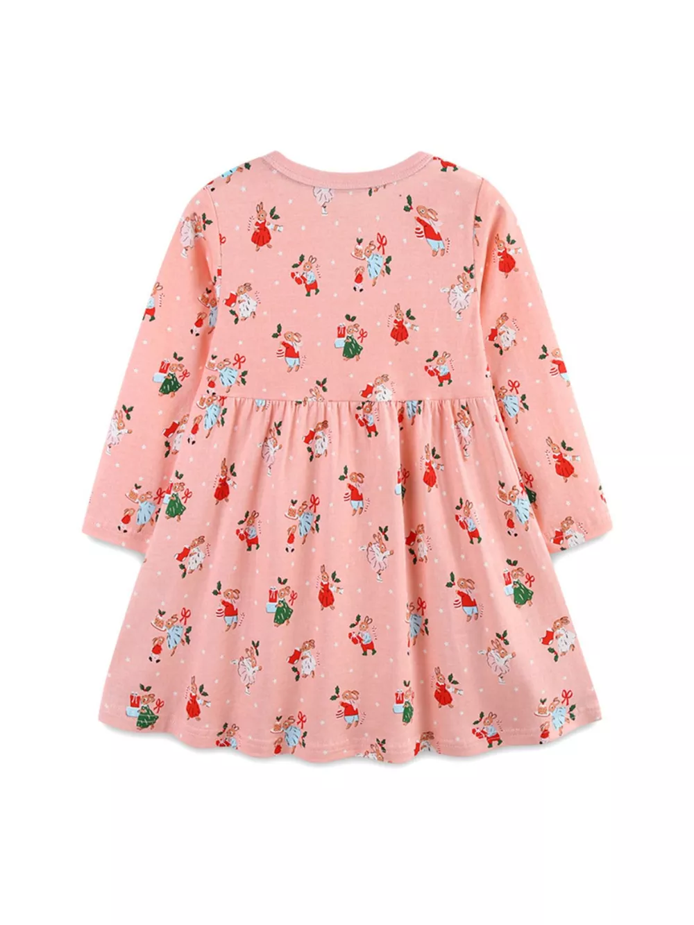 Children's Christmas Print Long Sleeve Dress, image 3