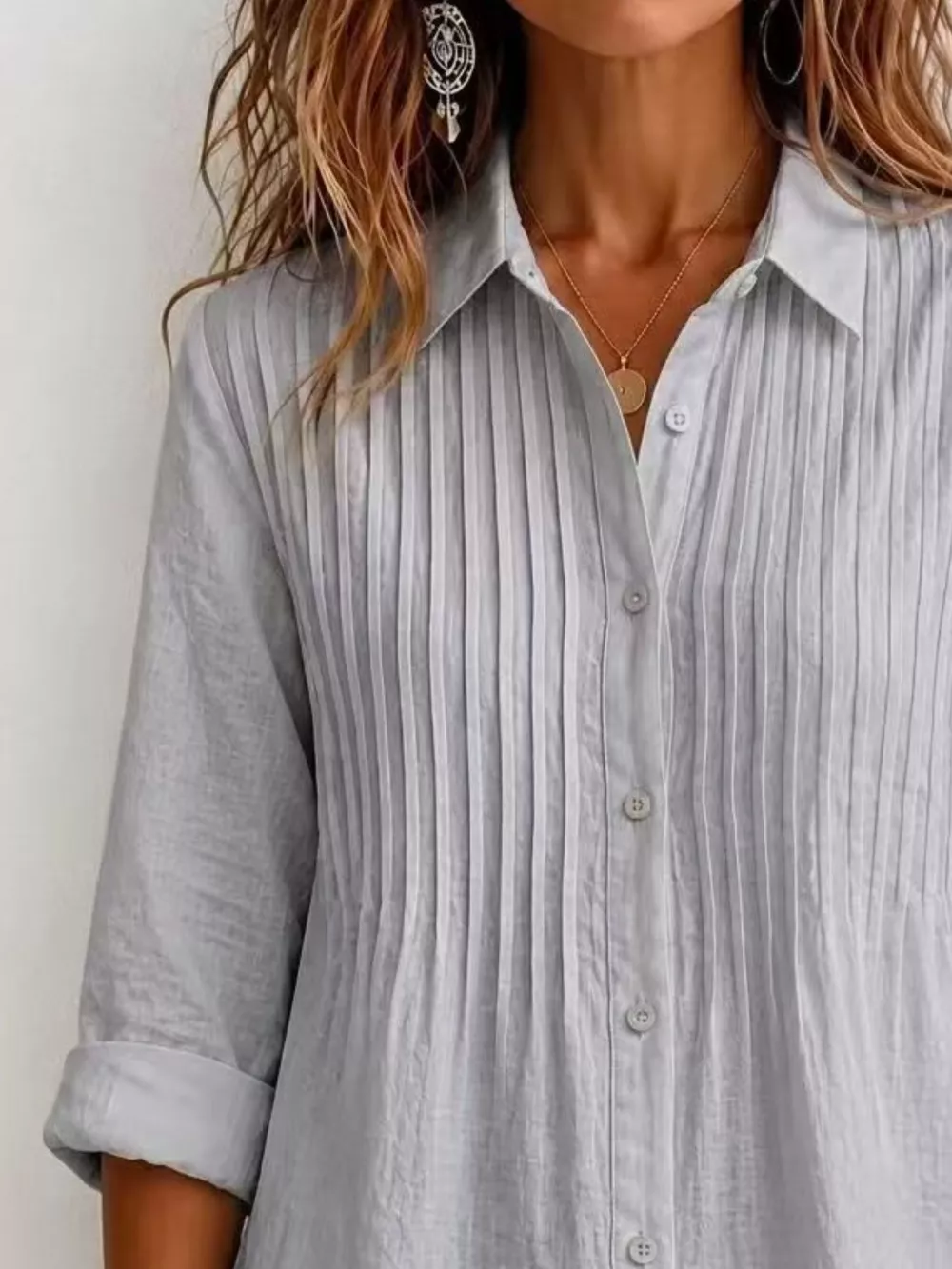 Men's Full Size Button Up Long Sleeve Shirt Plus Size, image 6
