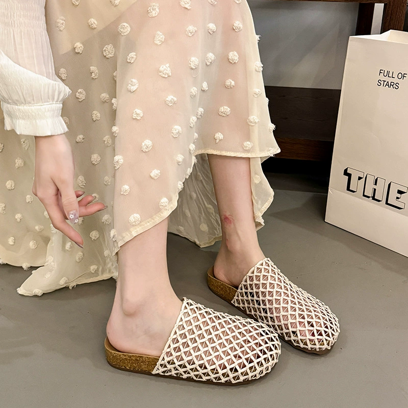 Woven Mesh Breathable Slip-on Sandals, image 3