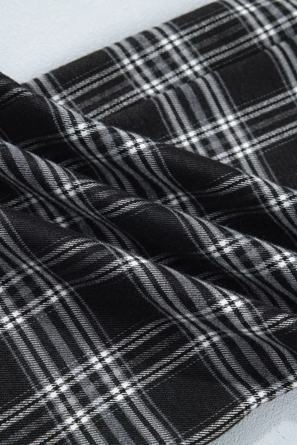 Plaid Wide-Leg Drawstring Pants, image 14
