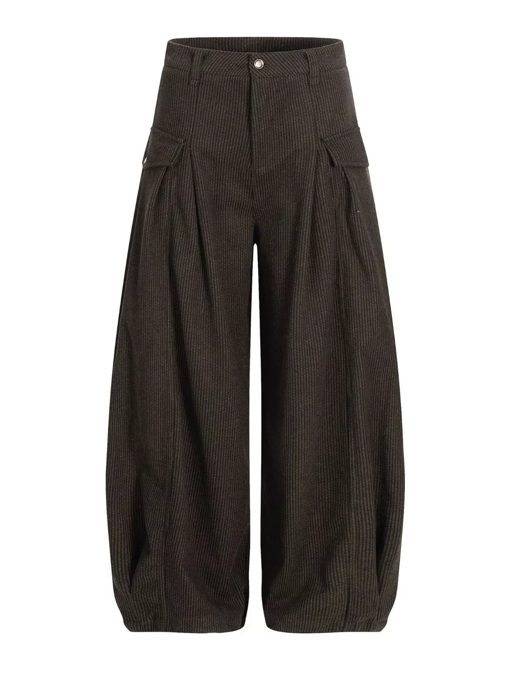 Men's Wide Leg Pleated Pants, image 4