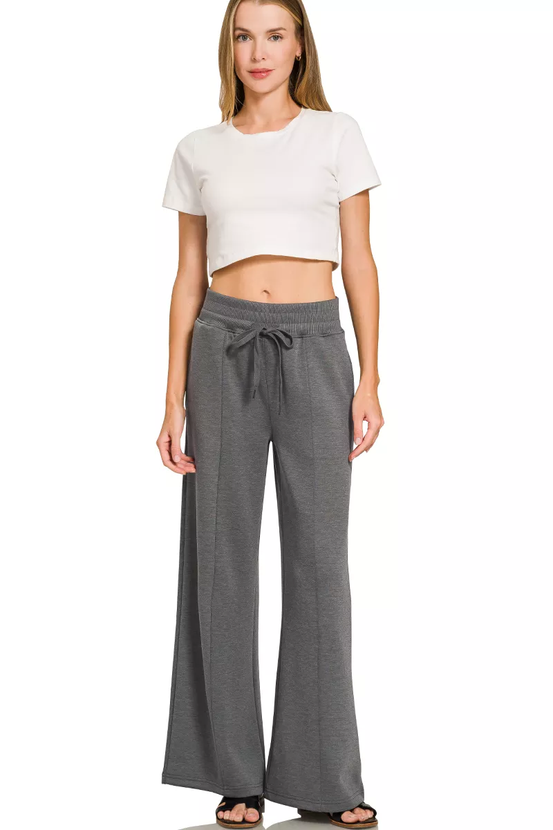 Scuba Collared Short Sleeve Pullover & Center Seam Pants Set, image 6
