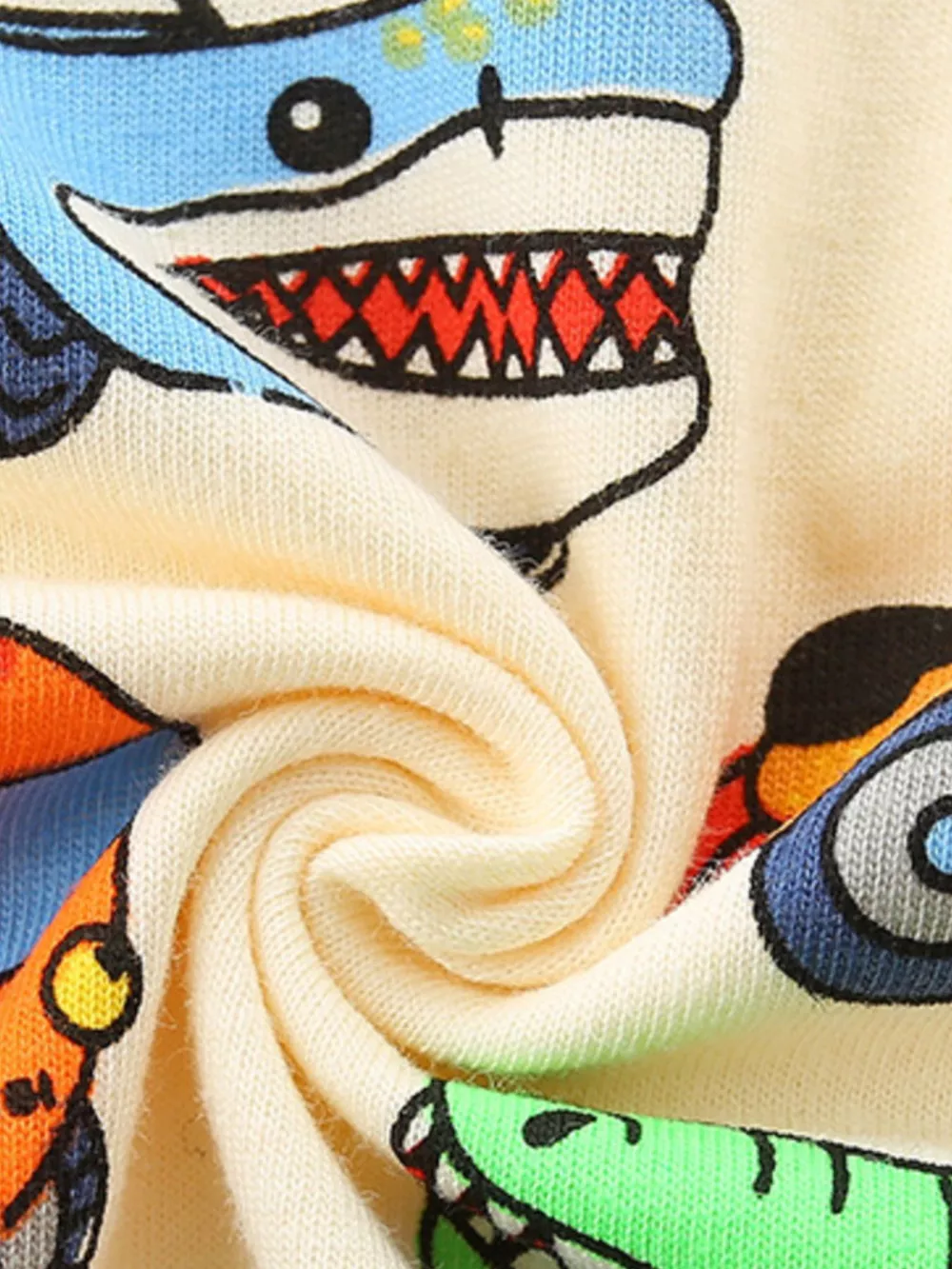 Children's Vehicle Print Crew Neck Short Sleeve T-Shirt, image 4
