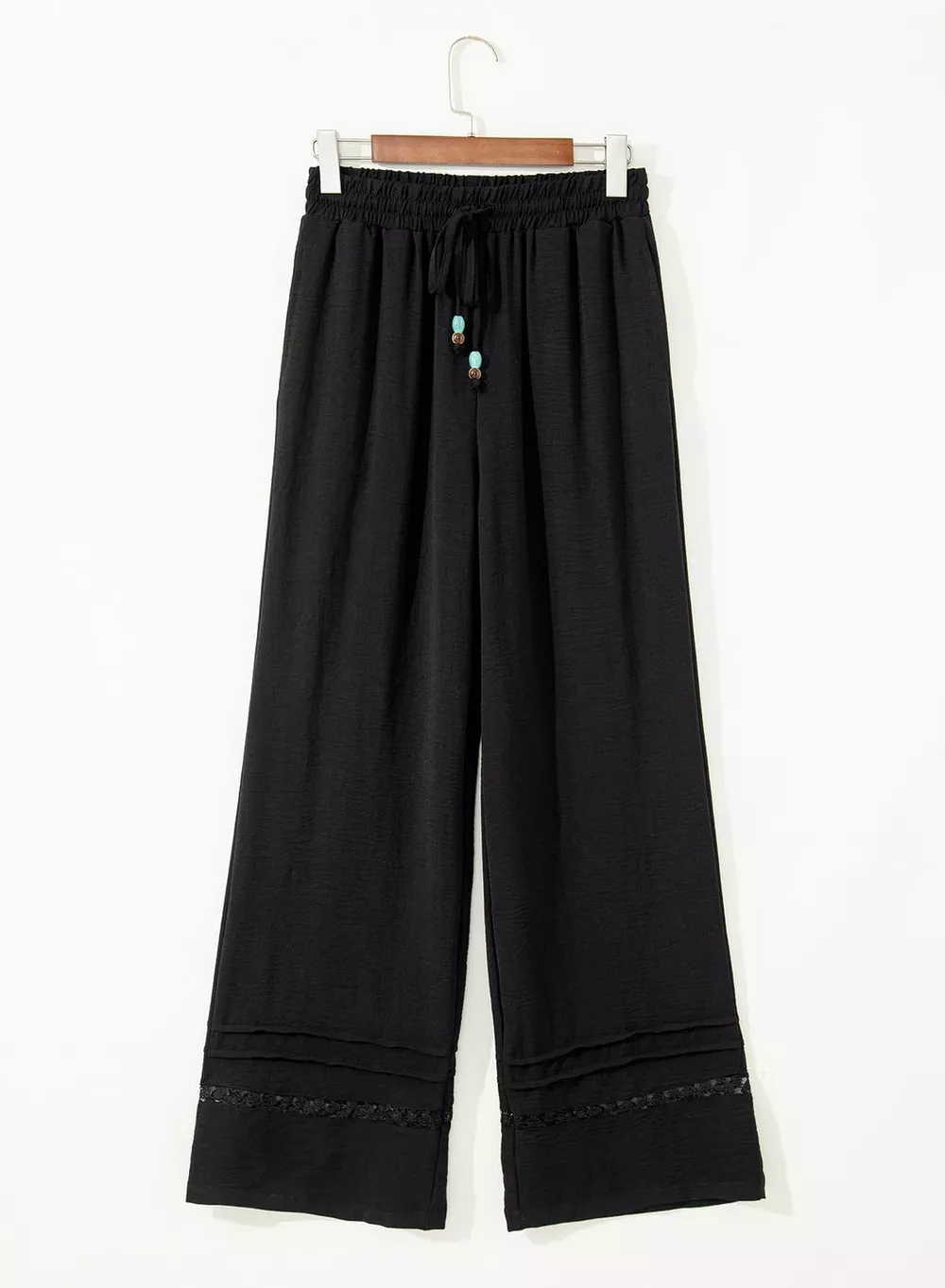 Casual Wide Leg Drawstring Pants, image 7