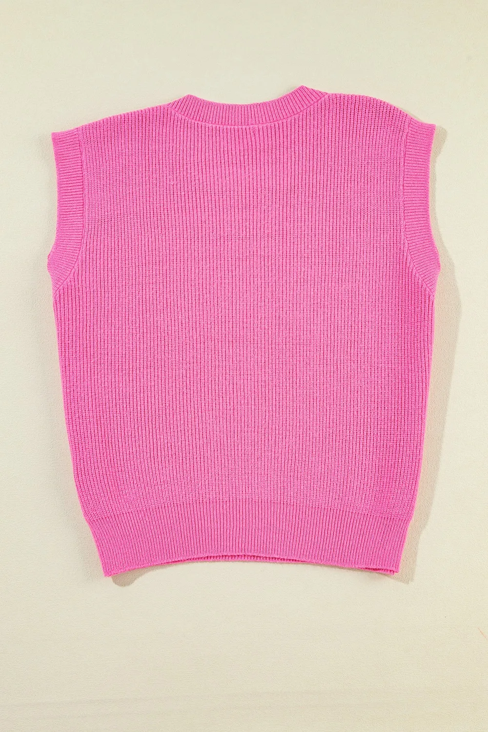Sequin US Flag Round Neck Sweater Vest, image 8