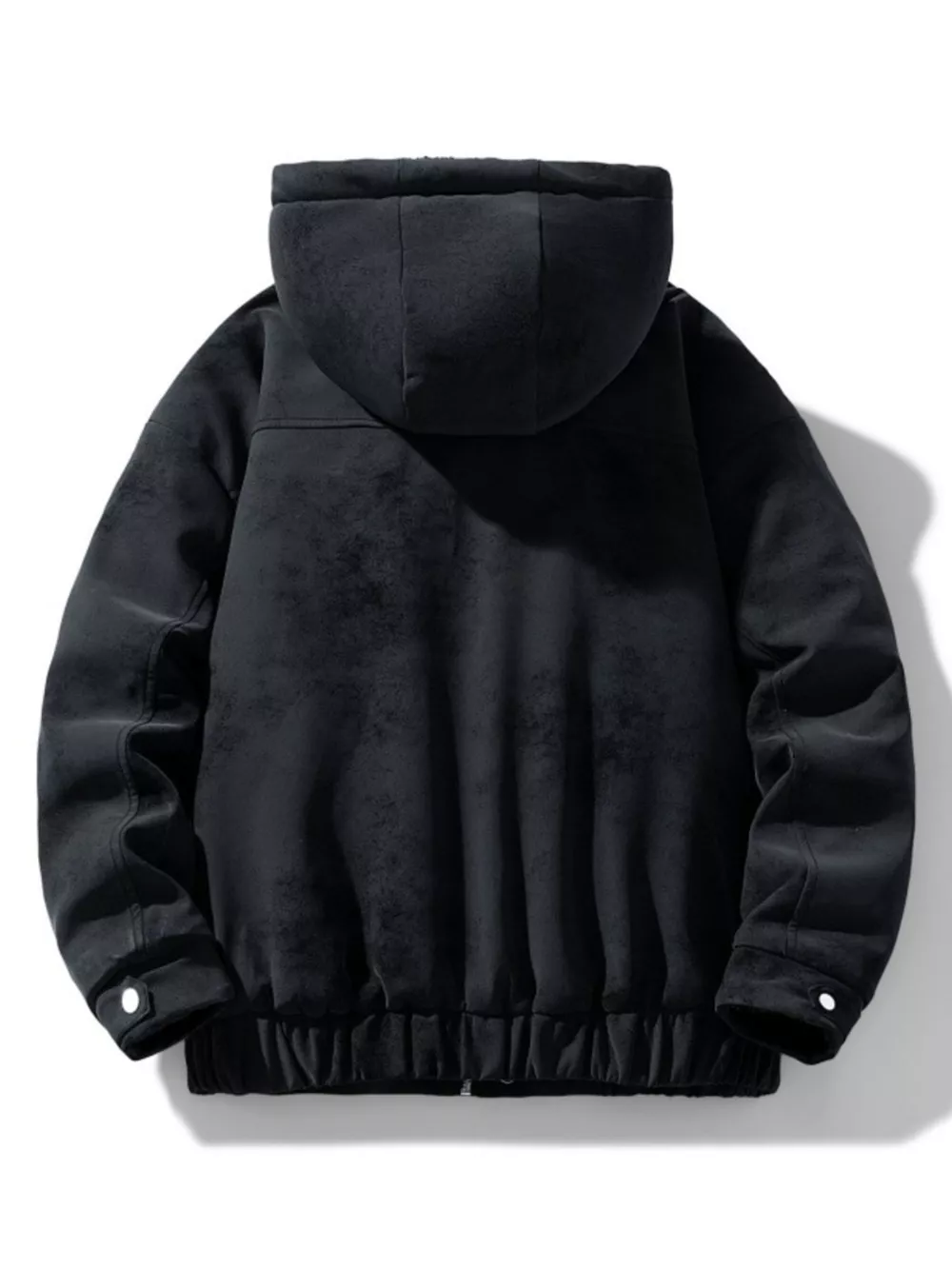 Men's Plus Size Hooded Fleece Lined Winter Jacket, image 2
