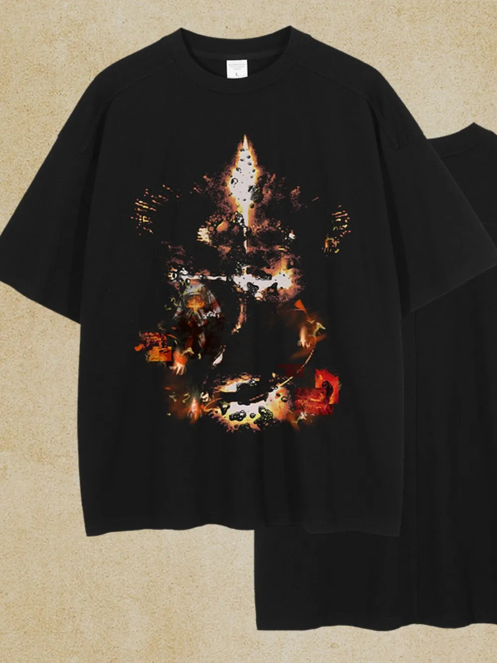 Men's Graphic Round Neck Half Sleeve T-Shirt, image 5