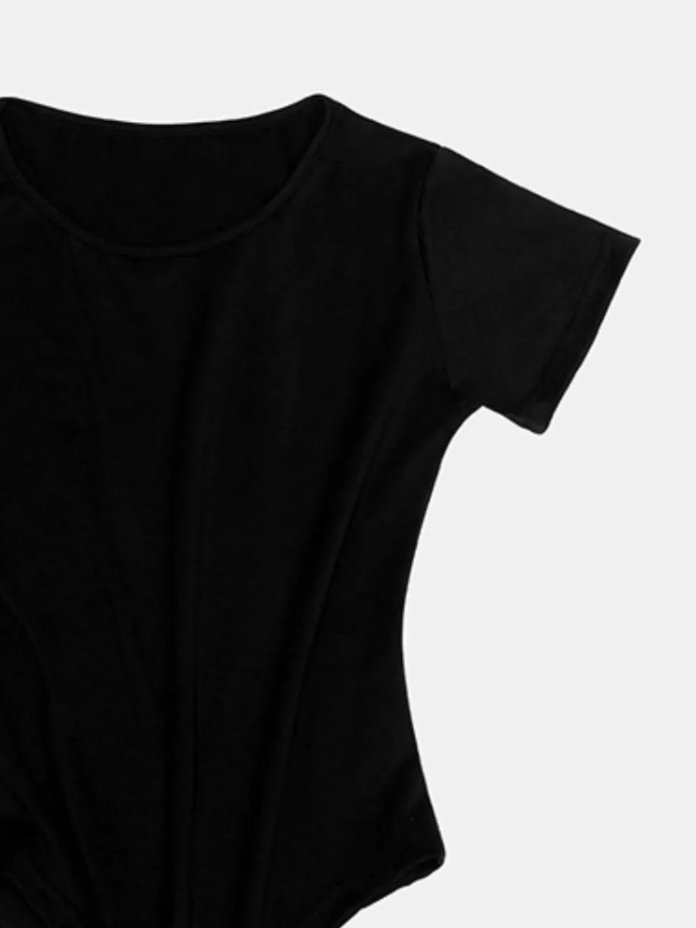 Full Size Round Neck Short Sleeve Bodysuit, image 16