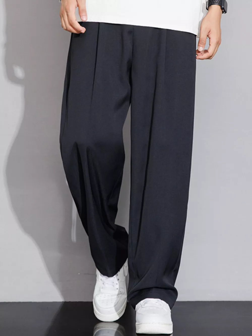 Men's Full Size Wide Leg Casual Pants Plus Size, image 7