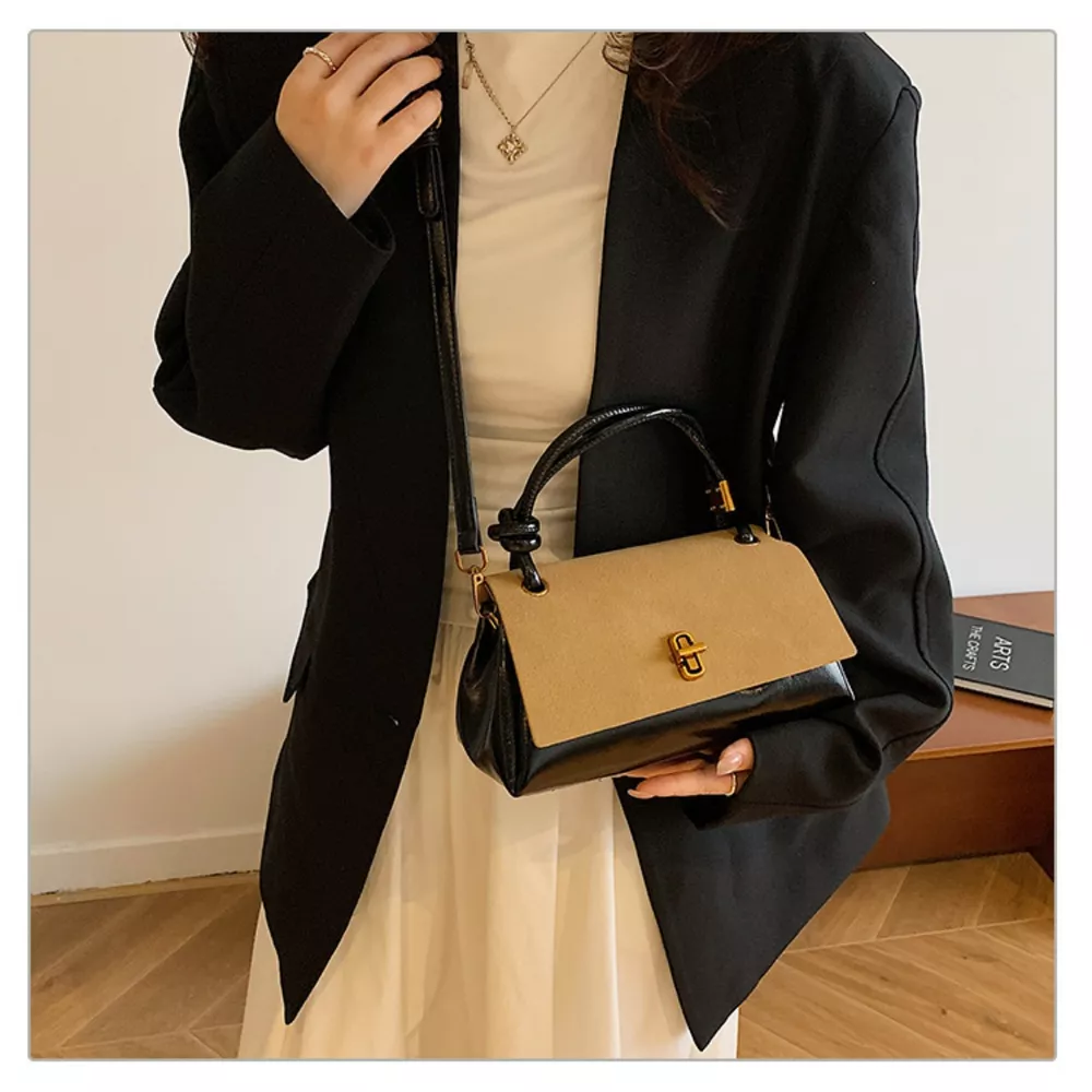Flap Crossbody Bag with Top Handle, image 13