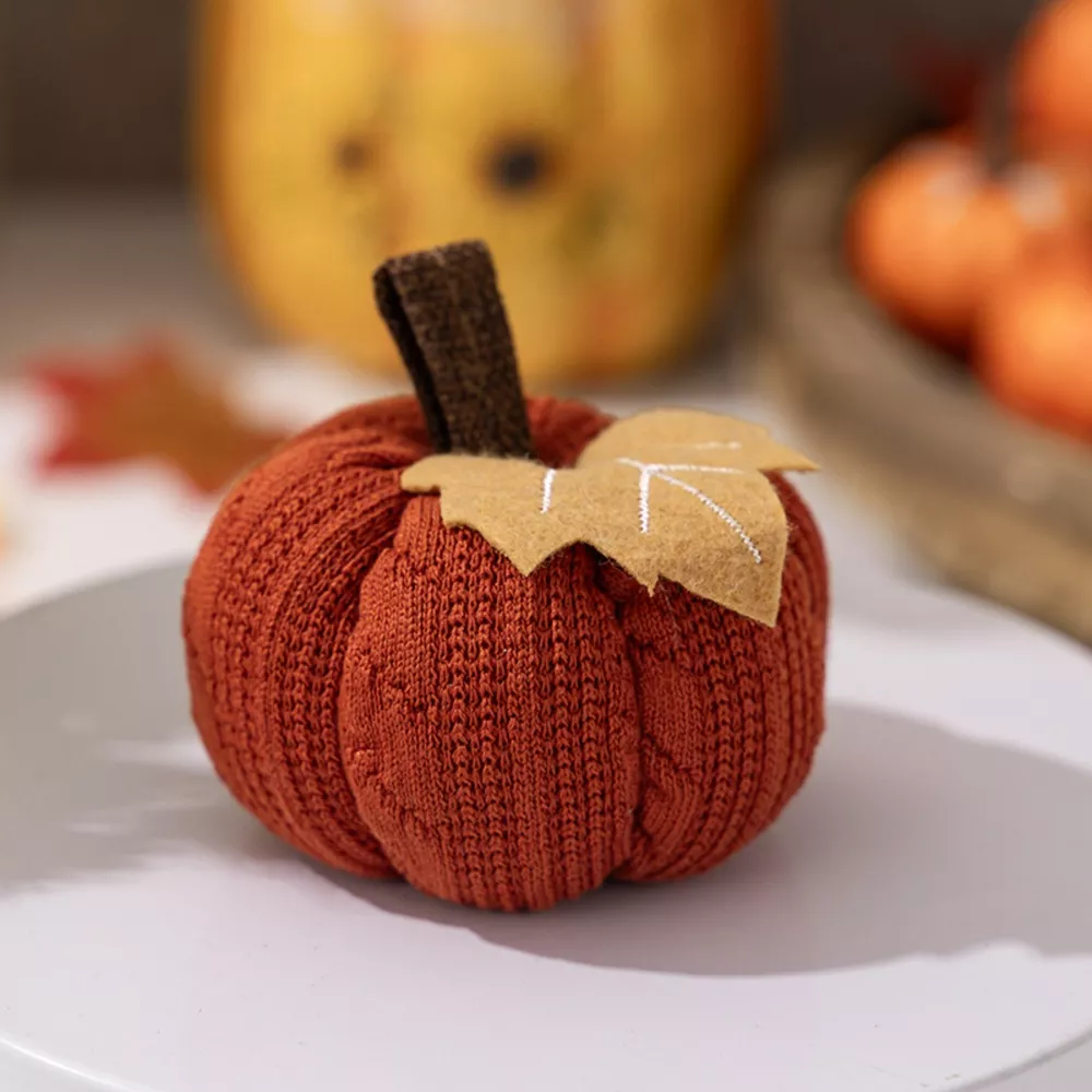 Knitted Pumpkin Decorative Ornaments, image 4
