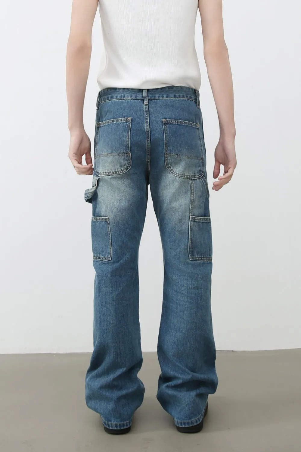 Men's Distressed Baggy Jeans, image 2