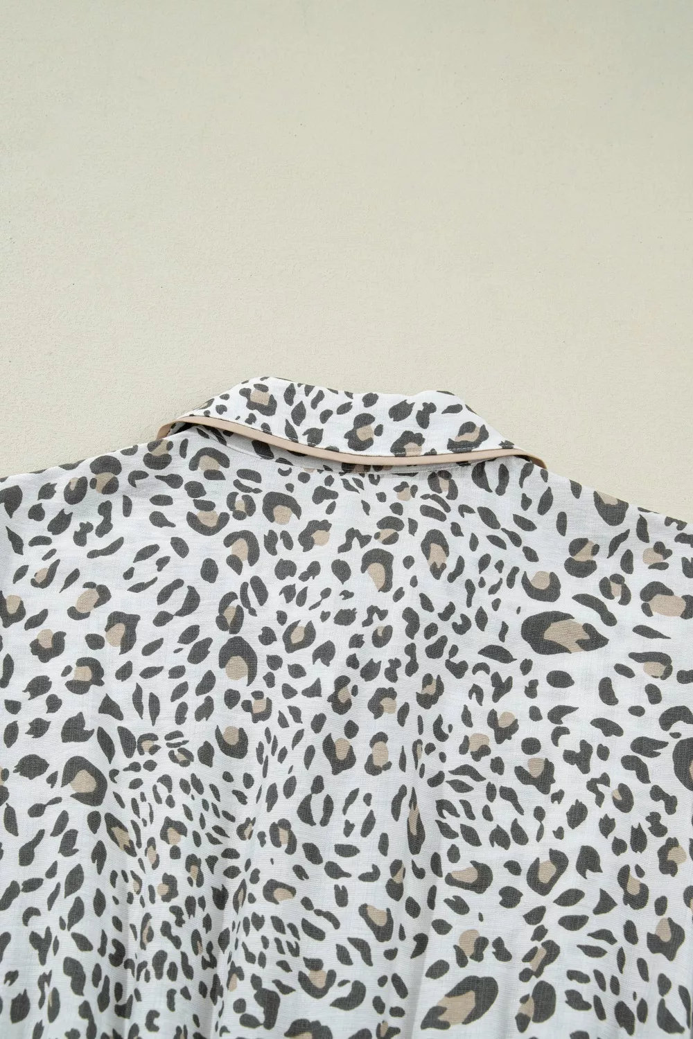 Leopard Print Button-Down Midi Dress, image 10