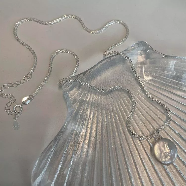 925 Sterling Silver Pearl Necklace, image 7