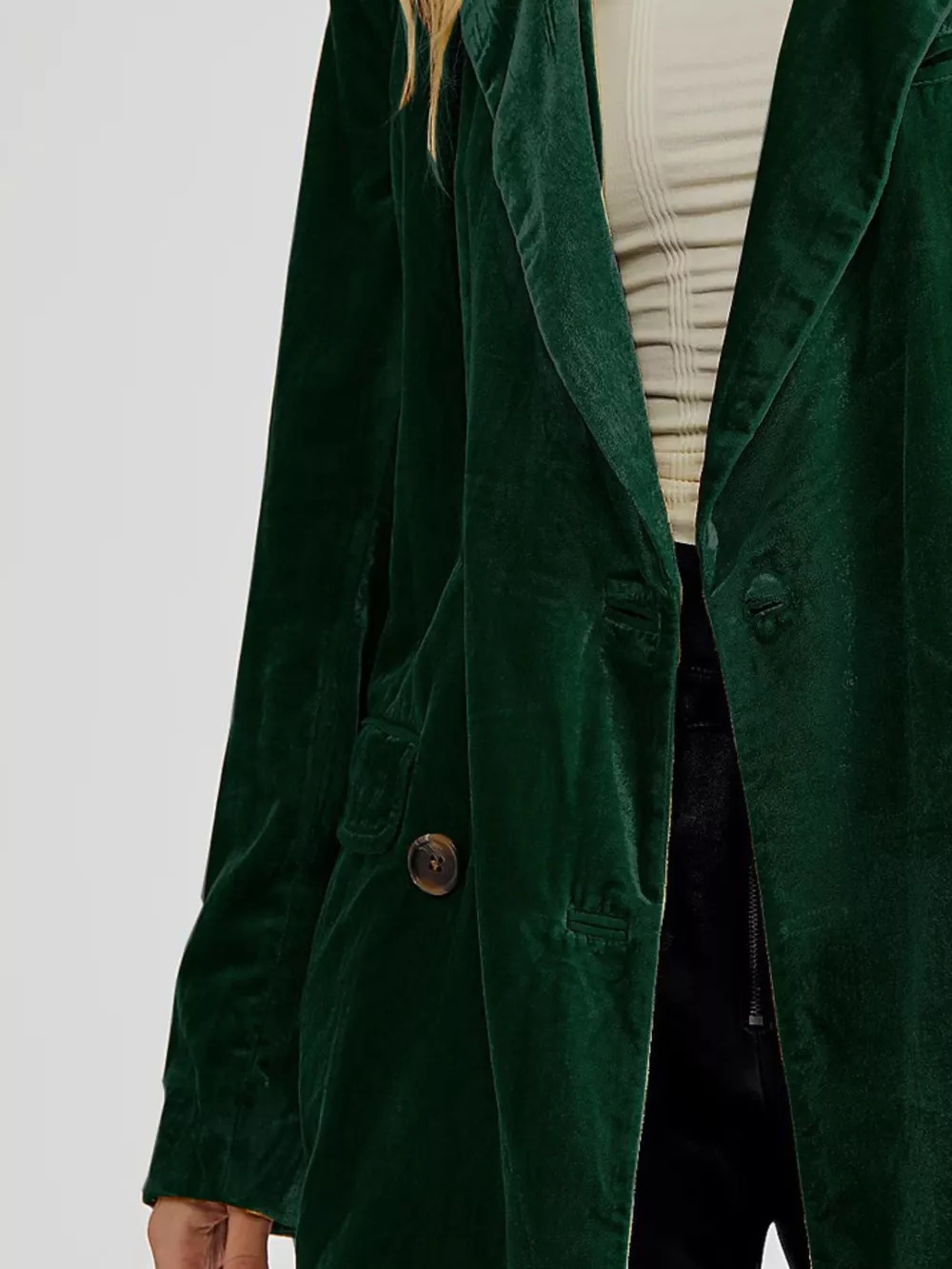 Lapel Collar Button Up Blazer, image 12