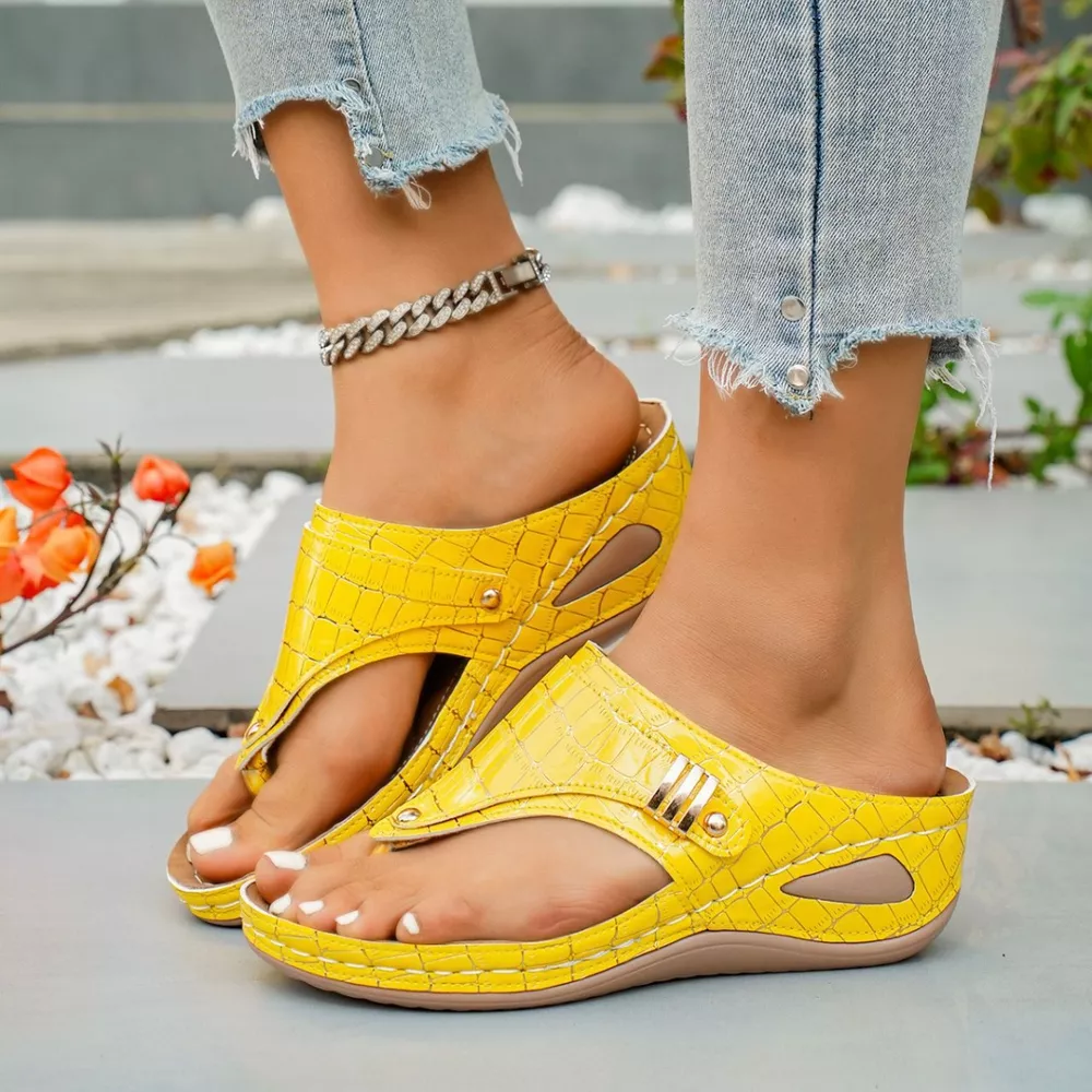 Toe Post Wedge Sandals, image 13
