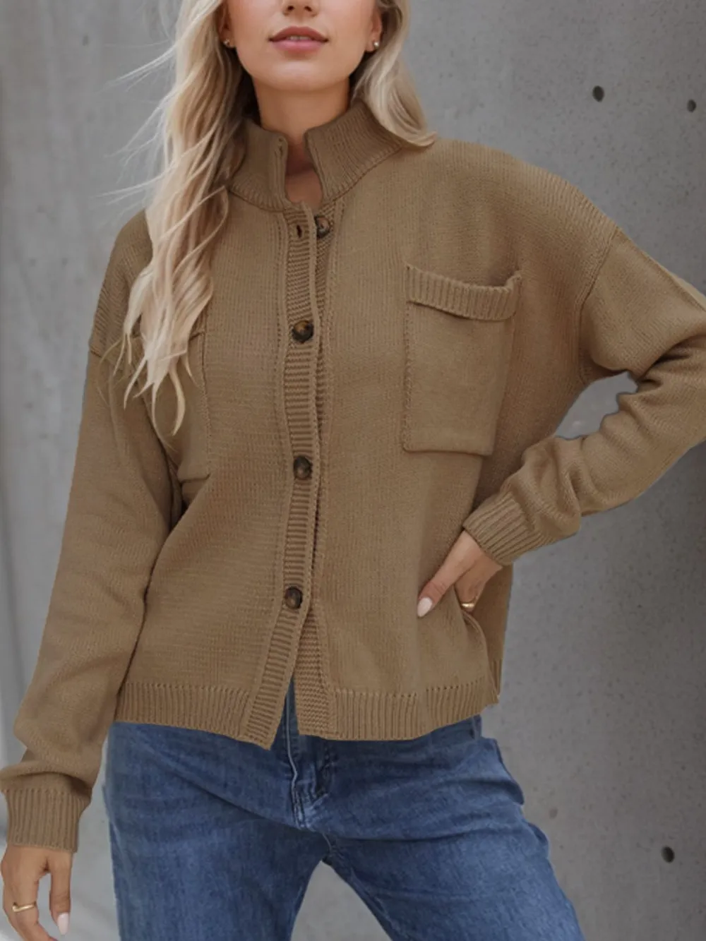 Button Up Long Sleeve Cardigan, image 6