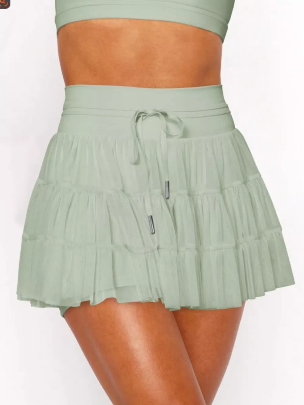 Tiered Skort with Drawstring, image 7