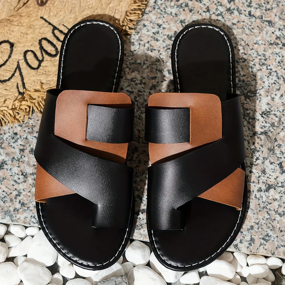 Toe Loop Flats Sandals, image 3