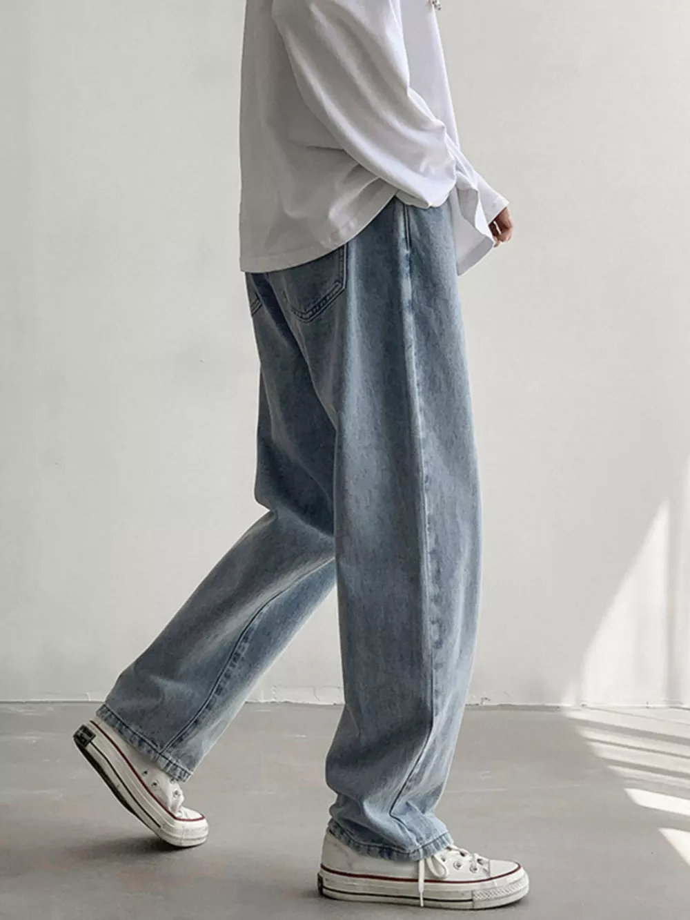 Men's Wash Loose Fit Jeans, image 3