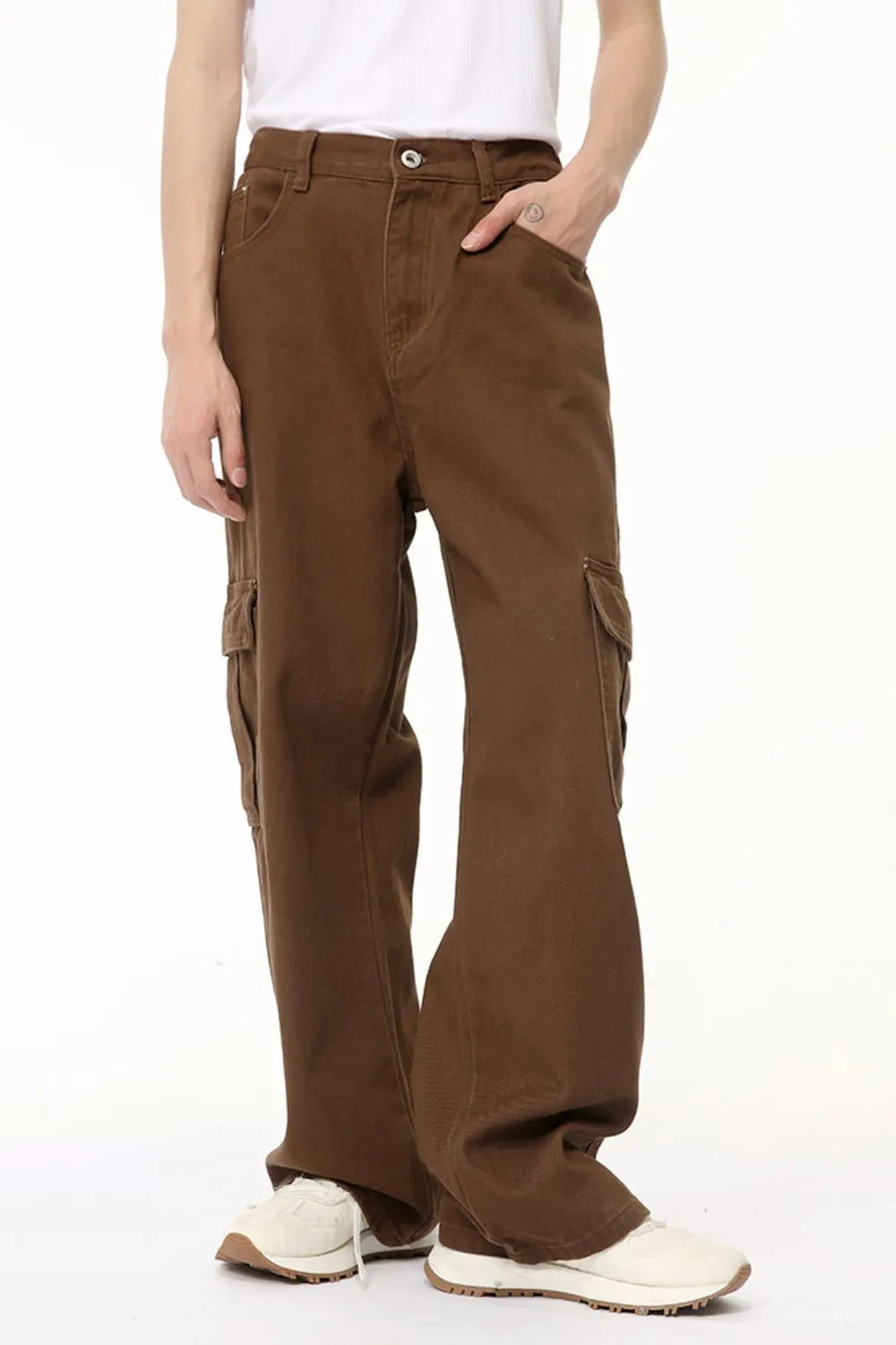 Hight Rise Wide Leg Cargo Pants, image 3