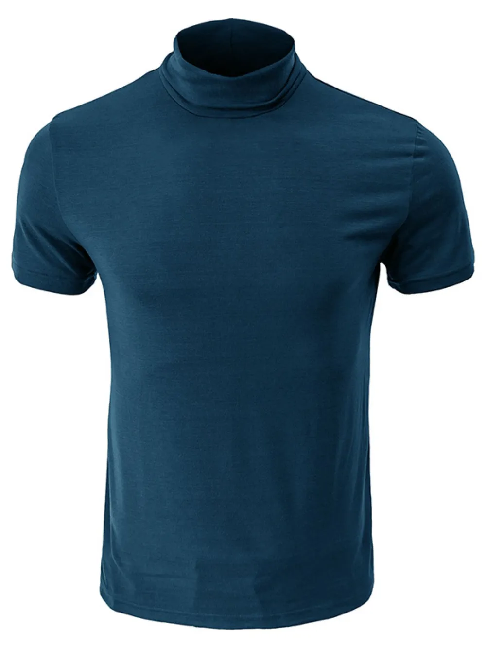 Men's Full Size Mock Neck Short Sleeve T-Shirt Plus Size, image 10