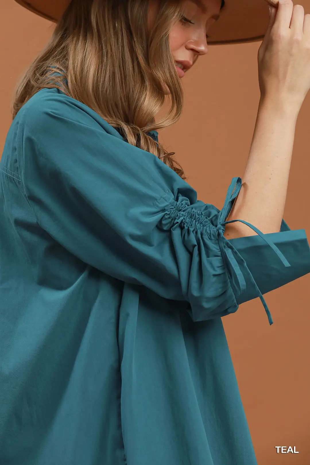 Collared Button Detail Relaxed Midi Dress, image 6