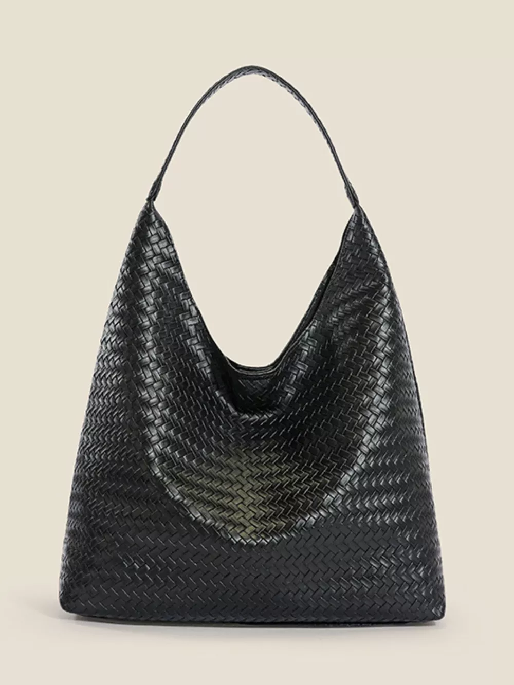 Woven Texture Shoulder Bag and Wristlet Set, image 5