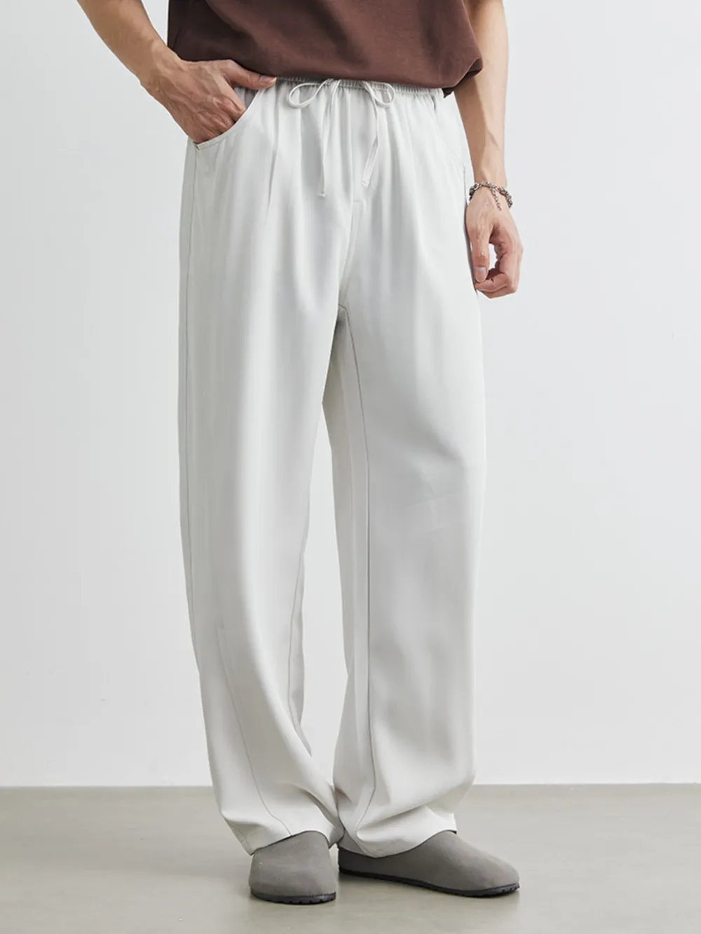 Men's Plus Size Relaxed Fit Wide Leg Casual Pants, image 7