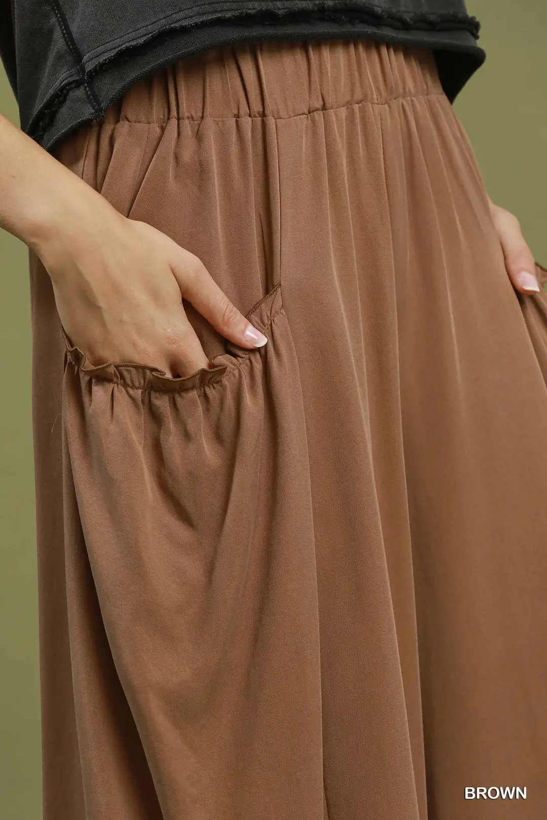 Flowy Wide Leg Pocket Pants, image 4
