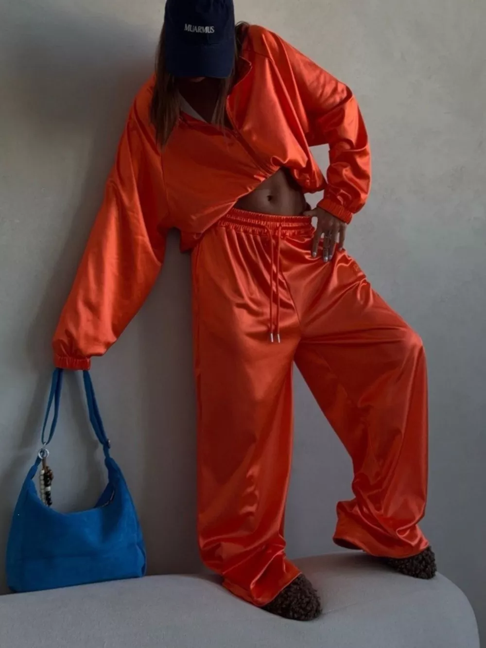 Zip Up Raglan Sleeve Jacket and Pants Set, image 8
