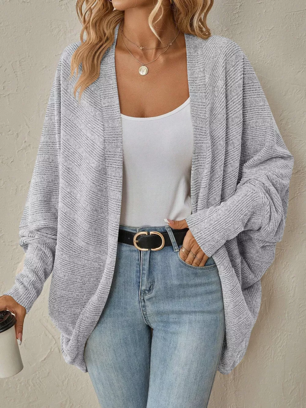 Open Front Cocoon Cardigan, image 7