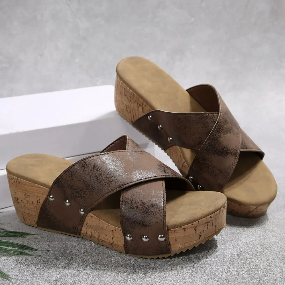 Open Toe Wedge Sandals, image 5