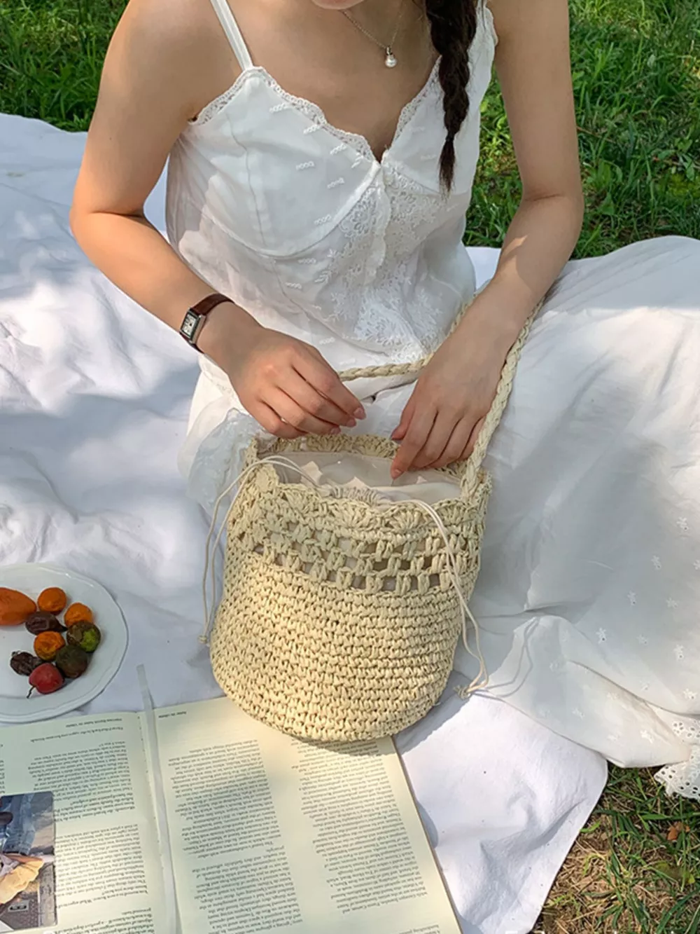 Straw Woven Shoulder Bag