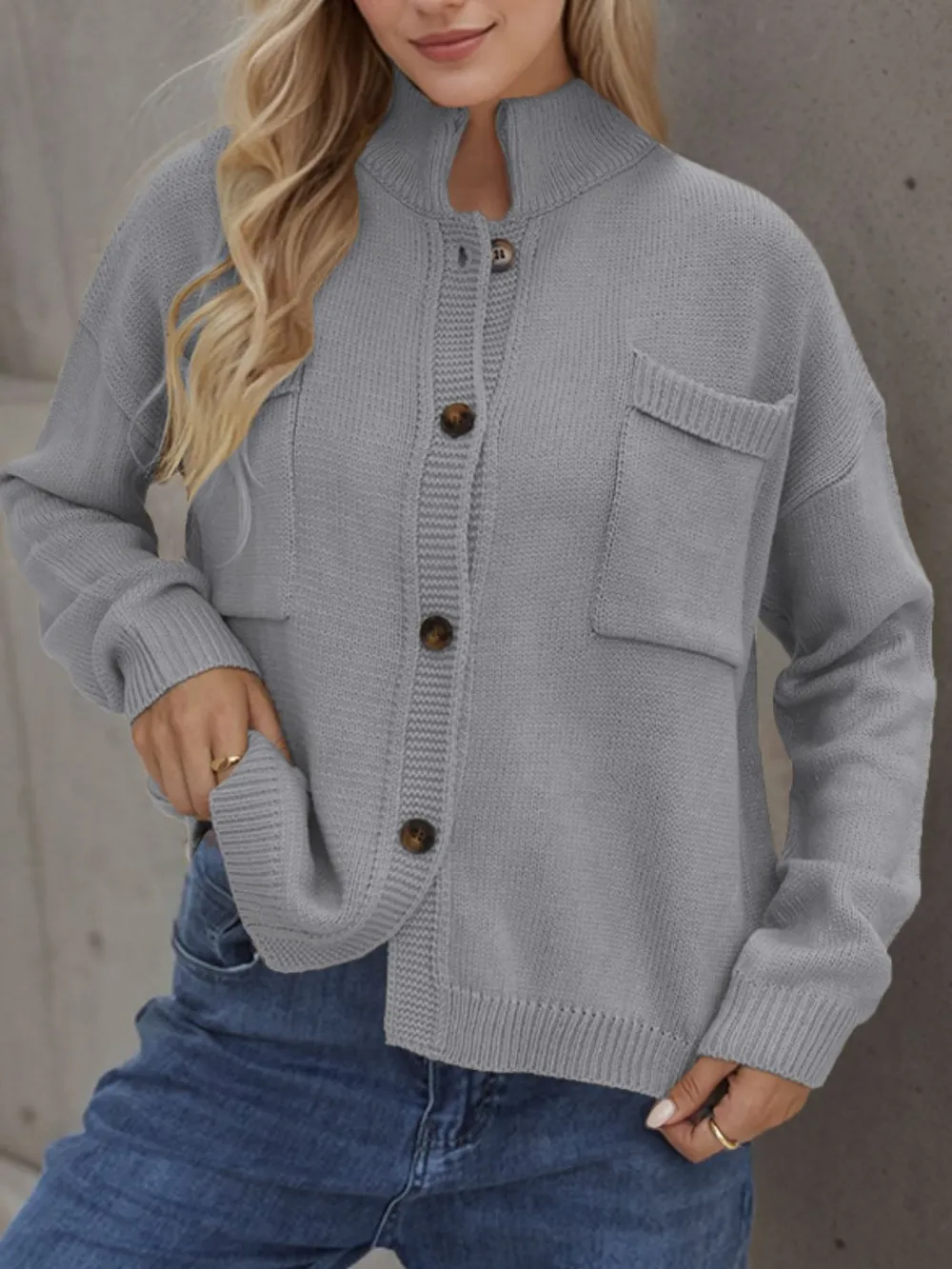 Button Up Long Sleeve Cardigan, image 13