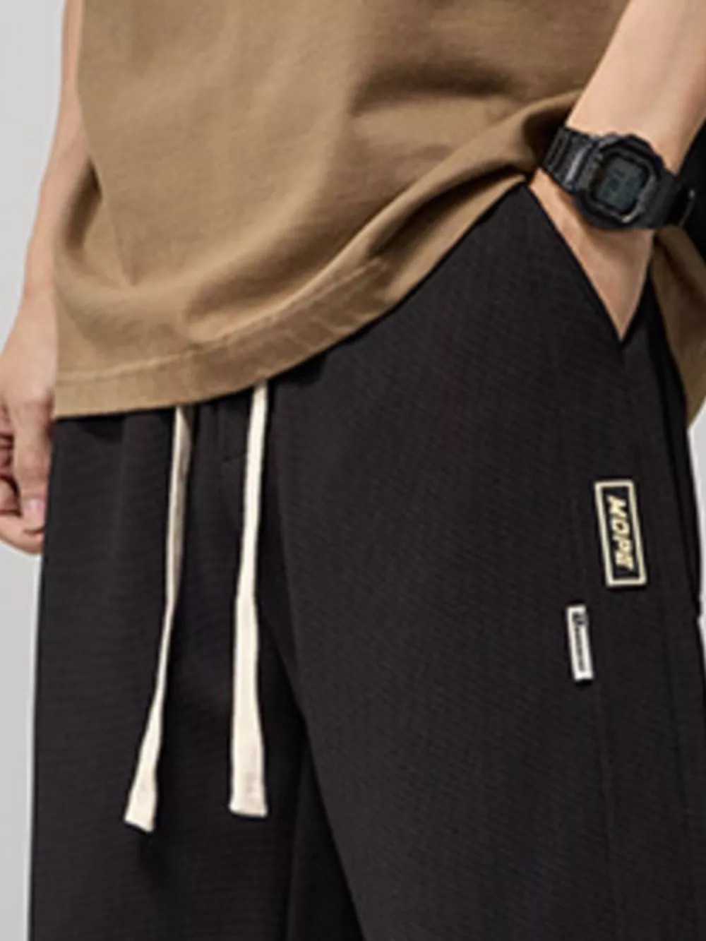 Men's Plus Size Loose Fit Drawstring Pants, image 3