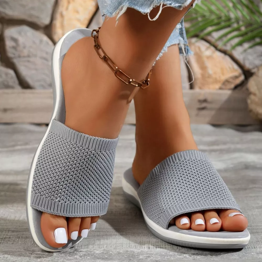 Open Toe Knit Sandals, image 6