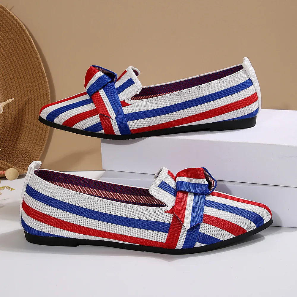 Mesh Point Toe Flat Slip-Ons, image 5